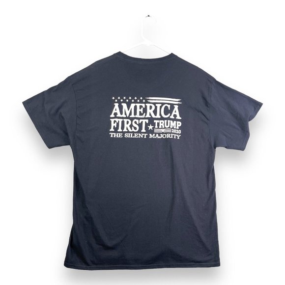 America First Donald Trump Republican The Silent Majority Mens T-Shirt Size XL - Picture 2 of 7
